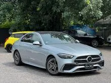 UNREG 2023 Mercedes-Benz C200 1.5 Avantgarde AMG LINE / SILVER COLOUR / TIPTOP CONDITION / FULL SPEC / WELCOME VIEW / BURMESTER SOUND SYSTEM