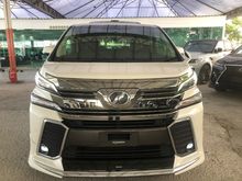2015 Toyota Vellfire 2.5 ZG JBL,Bodykit,Auto parking