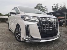 TOYOTA ALPHARD 2.5 (A) 2018 SC , FULL SPEC ,ALPINE PLAYER, 360 CAM , 3 LED , HEAD AND TAIL LAMP SEQUENTIAL BLINKER , SUNROOF AND MOONROOF