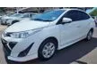 Used 2019 Toyota VIOS 1.5 A (TYPE E) (7 SPEED CVT Gearbox)