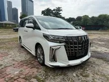 2021 Toyota Alphard 2.5 S TYPE GOLD 2 MEGA SPEC ** MODELISTA 2 BODYKIT / LED FORGE LIGHT / SUNROOF / DIM / BSM / 3 EYE LED / ROOF MONITOR ** OFFER