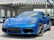 Recon 2019 Porsche 718 2.0 Cayman Coupe Turbo PDK Unregistered Reverse Camera Sport Chrono With Mode Switch Sport Exhaust System Full Leather Seat