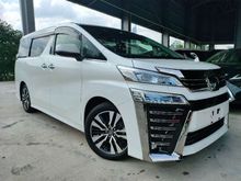 2018 Toyota Vellfire 2.5 ZG Facelift PCS LTA DIM Pilot Seat P/Boot Unregister