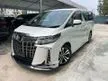 Recon 2021 Toyota Alphard 2.5 G S C Package MPV, 3BA, 3 LED, JBL SOUND SYSTEM WITH REAR ENTERTAIMENT, 4 CAMS, SUNROOF, DIM, BSM, MEDELLISTA BODY KIT