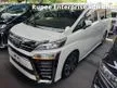 Recon 2019 Toyota Vellfire 2.5 Z G Edition MPV New Car Grade 5B 35K Km Users Full Leather Pilot Seat UNREG