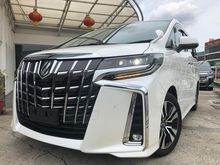 UNREG 2015 CONVER NFL 2018 T. Alphard 3.5L V6 *(Inc.TAX)* GF FULL SPEC. *WELCAB* JBL AUDIO. MODELLISTA KIT. SURROUND 4CAM. SUNROOF. VELLFIRE EL. ZAG.