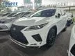 Recon 2021 Lexus RX300 2.0 F Sport Sunroof Surround camera Power Boot Memory Seats 5 Years Warranty High Grade Car Unregistered