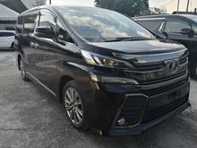 2017 TOYOTA VELLFIRE 2.5 ZA GOLDEN EYES FULL SET ALPINE BIG MONITOR RADIO TV UNREG17