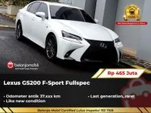 2017 Lexus GS 200t 2.0 F Sport Sedan Fullspec Pearl White on Black NIK 2017 [ LOW KM 34RB ]
