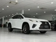 5A GRADE - 14K MILEAGE - 2022 Lexus RX 300 2.0 F Sport - BLACK LEATHER - PANORAMIC ROOF - 360 CAMERA - BSM - HUD - READY STOCK