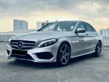 2019 Mercedes-Benz C200 2.0 AMG 53K Miles Apple CarPlay Autonomous Braking Powered Rear Sun Shade Paddle Shift Cruise Control