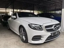 2018 Mercedes-Benz E300 2.0 COUPE AMG PREMIUM PLUS (PROMOTION PRICE) PANAROMIC ROOF ,360 CAMERA ,2 ELEC SEATS UNREG