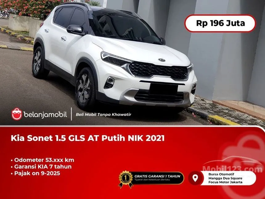 Jual Mobil KIA Sonet 2021 Smart 1.5 di DKI Jakarta Automatic SUV Putih Rp 196.000.000