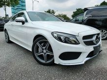 2016 Mercedes C180 AMG Coupe Radar Keyless LKA Leather Japan Unregister