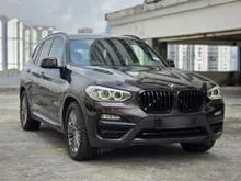 2020 BMW X3 2.0 xDrive30i Luxury SUV 60K KM Mileage Low DEPO as RM100 Free 2 Week All in Warranty and 3 + Smart Warranty No Accident/FLood