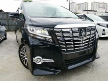 2016 Toyota Alphard 2.5 SC FULL SET ALPINE AUDIO TV PRE CRASH SYSTEM UNREG 16