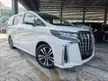 Recon 2021 Toyota Alphard 2.5 SC Grade 4.5 Sun Roof 3LED PCS LTA BSM DIM Display Audio Pilot Seat Leather Power Boot Unregister