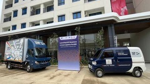 Mitsubishi L100 EV, Mitsubishi Fuso eCanter Dipakai Antar Barang di IKN