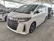 Recon 2022 Toyota Alphard 2.5 SC 3ba, SUNROOF, DIM, BSM, APPLE CAR PLAY