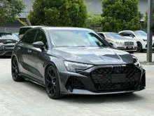 2025 Audi RS3 2.5 Quattro TFSI Hatch Back Japan Spec Unregistered Latest Facelift Alcantara Steering RS Button Sport Exhaust Sport Seats Matrix LED
