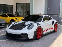 2023 Porsche 911 4.0 GT3 RS Coupe UK Spec with Ice Grey Metallic Paint, Weissach Package, PCCB, BOSE Sound System, LED Matrix Headlights (PDLS+)