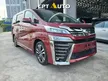 Recon 2019 Toyota Vellfire 2.5 Z G ZG Edition MPV / INCLUDE TAX AND SST