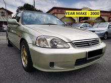 2000 HONDA CIVIC 1.6 VTi (A) 1 OWNER - LOW MILEAGE - ORIGINAL PAINT - ORIGINAL CONDITION - WELL MAINTAIN BY PREVIOUS OWNER - PERFACT LIKE NEW....