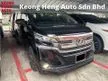 Used 2016 Toyota Vellfire 2.5 (A) Registered 2018 Full Service UMW 7Seater 2Power Door Power Boot Surround Camera Free 2 Years Warranty