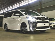 2019 Toyota Vellfire 2.5 MPV Z-G EDITION ZG SUNROOF BSM DIM 4 YEARS WARRANTY