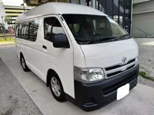 2012 Toyota Hiace 2.5 (M) Window Van High Roof
