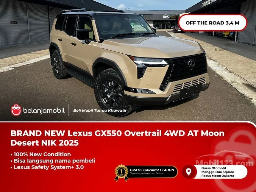 Jual Mobil Lexus GX 550 2024 Overtrail 3.4 di DKI Jakarta Automatic SUV Coklat Rp 3.400.000.000