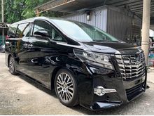 2016 Toyota Alphard 2.5 SC - JBL / 4 CAMERA / P.CRASH / 3 YEARS WARRANTY / FULL SPEC