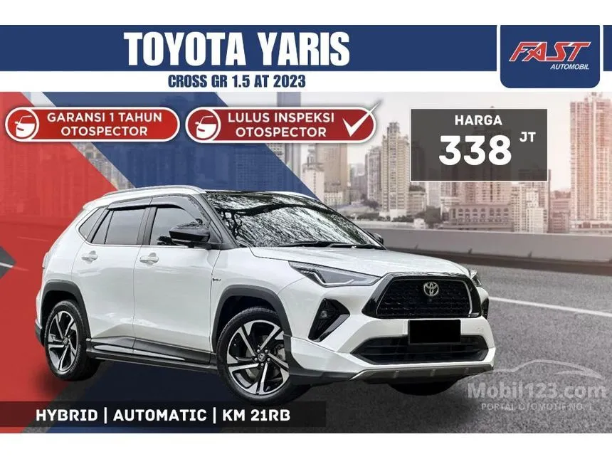 Jual Mobil Toyota Yaris Cross 2023 S HV (2 Tone) with GR Parts Aero Pkg 1.5 di DKI Jakarta Automatic SUV Putih Rp 338.000.000
