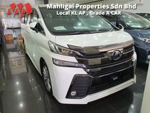2017 UNREG Toyota Vellfire 2.5 Z Golden Eyes Only 8211Km Mileage LOCAL KL AP