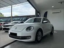 2015 Volkswagen Beetle 1.2 TSI Design Coupe # Multifunction Steering Wheel Button # Full Retro Fabric Seats #  Halogen Headlight #