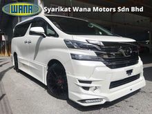 2015 Toyota Vellfire 3.5 ZA-G Unreg (JBL/ TRD kit/ Rays Rim)