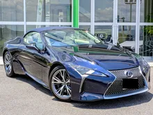 2022 Lexus LC 500 5.0 Convertible, Blue & White Interior, Marine Blue Soft Top, Color Head-Up Display, GPS Radar, INCOMING STOCK