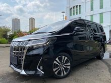 2018 Toyota Alphard 2.5 G Van Wagon ATPM Black On Beige TDP200JT Harga Super Murah