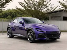 2025 Ferrari Purosangue 6.5 SUV (ATELIER CAR 95K OPTIONS) Violetto Dino Metallic, Full Body PPF, Exterior Carbon Fibre Pack, Dimmable Panoramic Roof