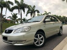 2003 Toyota Corolla Altis 1.8 G Free 2Yrs Warranty Tip Top CONDITION Tidak Perlu REPAIR