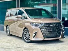 2024 Toyota Alphard 2.5 Z (6A GRADE, 30KM MILEAGE, SIDE STEP, HUD , DIM , SUNROOF, BSM, AUTO PARKING)