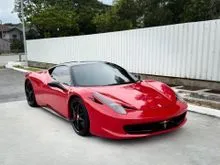 2011/2013 Ferrari 458 Italia 4.5 V8 Coupe  Naturally Aspirated V8  Iconic Pininfarina Design  Timeless Italian Supercar  53K+ KM