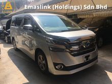 2015 Toyota Vellfire 2.5 X 8seathe 360view Came 2PD Keyless 7G NO Gst Nice