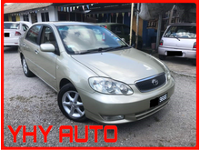2003 Toyota Corolla Altis 1.8 G Sedan (AUTO) HIGH SPEC POWER MIRROR 2 SRS AIRBAG TIP TOP CONDITION NICE NUMBER