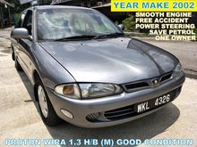 2002 Proton Wira 1.3 GLi Hatchback (M) GOOD CONDITION