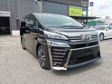 2019 Toyota Vellfire 2.5 ZG / SUNROOF / 3 LED / 4 YEAR WARRANTY