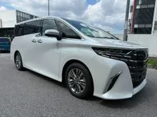 2025 Toyota Alphard 2.5 Z 5A Grade Auto Parking, HUD, SRoof, DIM Unreg
