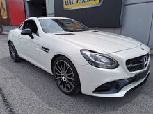 2017 Mercedes-Benz SLC180AMG CONVERTIBLE NIGHT PACKAGE BLACK BENGAL RED TWO TONES FULL LEATHER SEAT 4YEARS WARRANTY UNREGISTERED