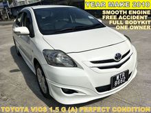 2010 Toyota Vios 1.5 G (A) PERFECT CONDITION WITH TRD BODYKIT FREE ACCIDENT SMOOTH ENGINE SAVE PETROL
