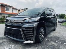 2018 TOYOTA VELLFIRE ZG 2.5 ANDROID MONITOR SUNROOF FREE 3 YEARS WARRANTY